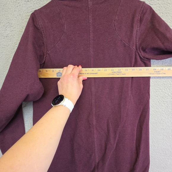 Lululemon Thats A Wrap Jacket Womens 4 Purple Crossover Thumbhole French Terry - Picture 9 of 16